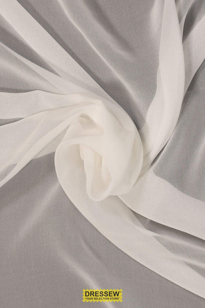 Silk Chiffon Soft White