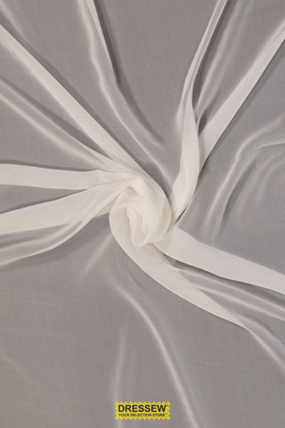 Silk Chiffon Soft White