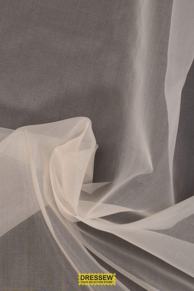 Silk Organza Prepared for Dyeing Ivory