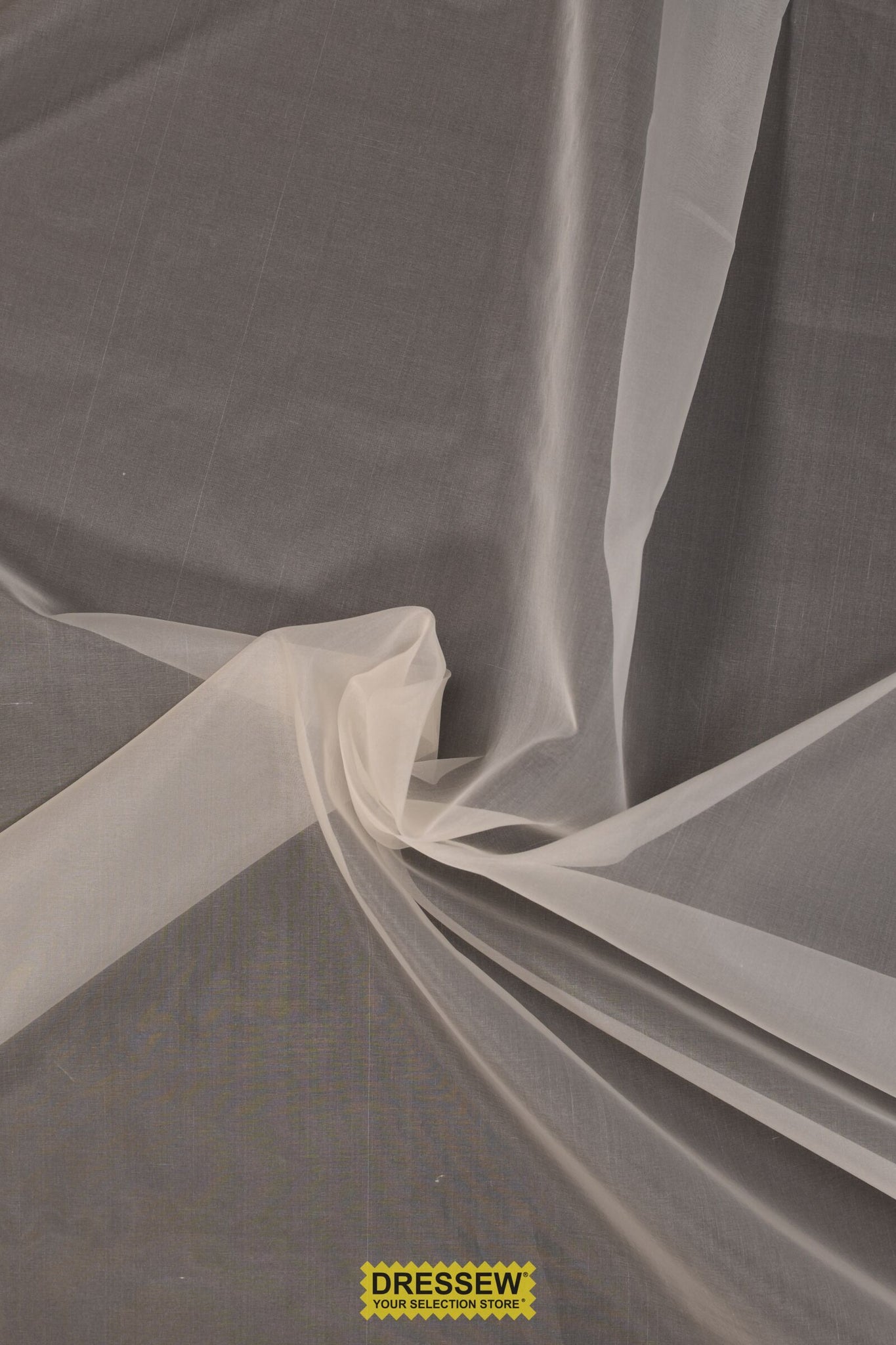 Silk Organza Prepared for Dyeing Ivory