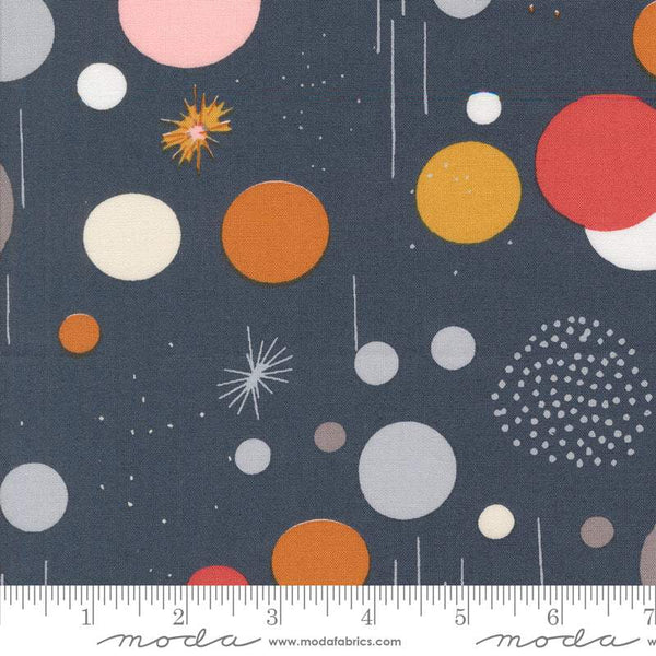 Simply Cozy Playful Modern Dots By Zen Chic For Moda Navy