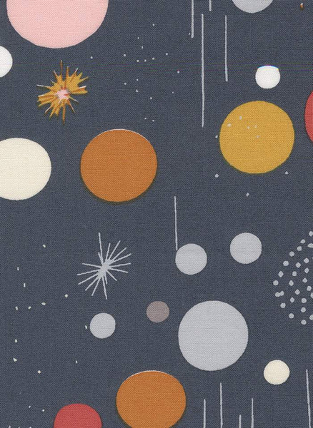 Simply Cozy Playful Modern Dots By Zen Chic For Moda Navy