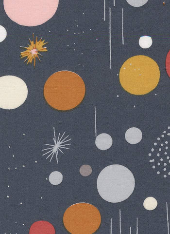 Simply Cozy Playful Modern Dots By Zen Chic For Moda Navy