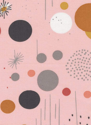 Simply Cozy Playful Modern Dots By Zen Chic For Moda Pale Pink