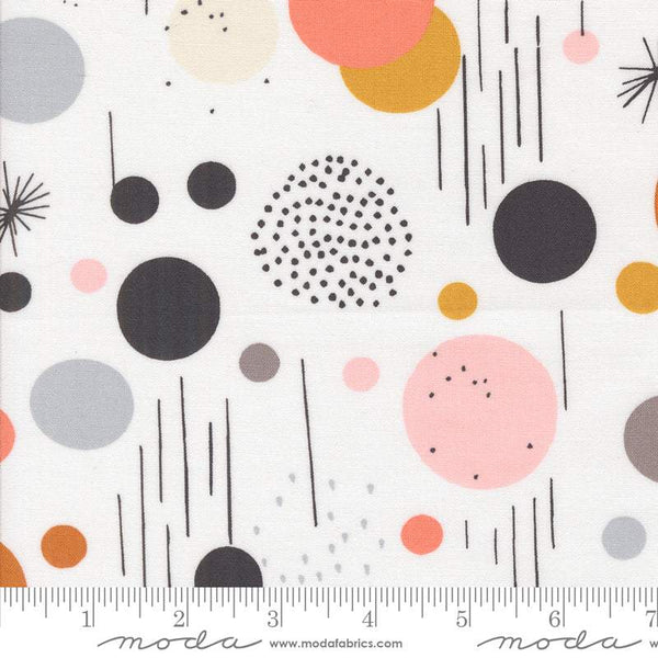 Simply Cozy Playful Modern Dots By Zen Chic For Moda White