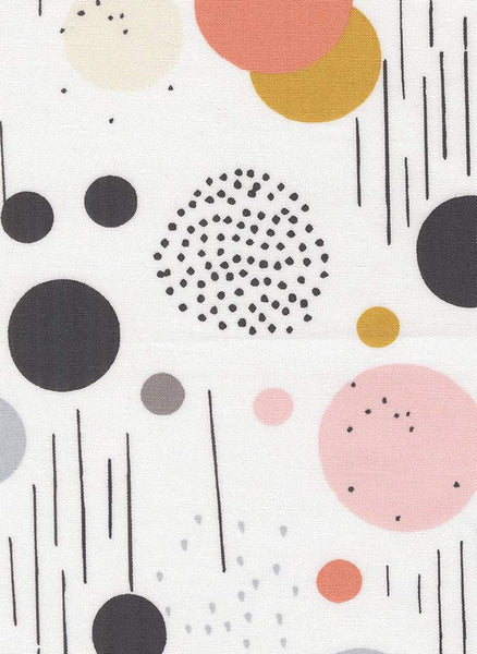 Simply Cozy Playful Modern Dots By Zen Chic For Moda White