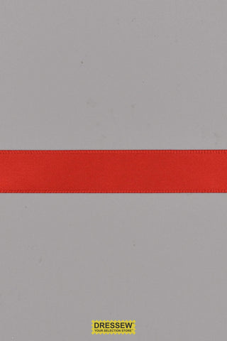 Single Face Satin Ribbon 16mm (5/8") Red
