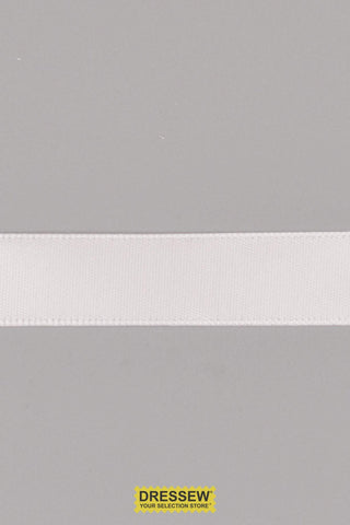 Single Face Satin Ribbon 16mm (5/8") White