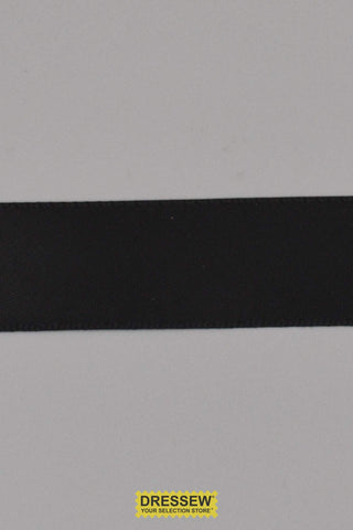 Single Face Satin Ribbon 22mm (7/8") Black