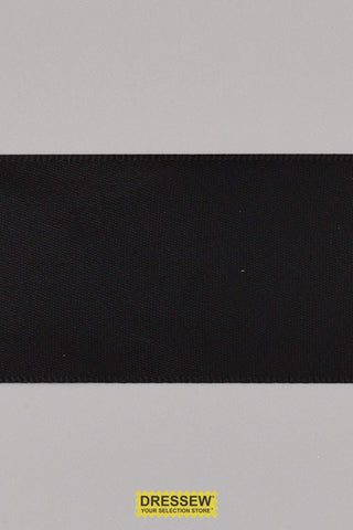 Single Face Satin Ribbon 38mm (1-1/2") Black