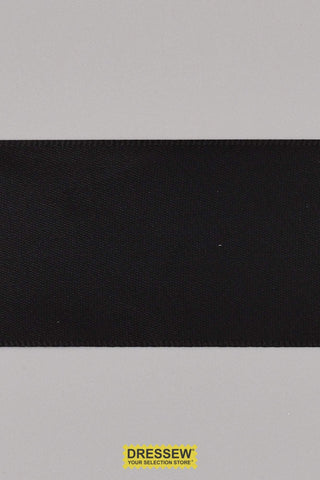 Single Face Satin Ribbon 38mm (1-1/2") Black