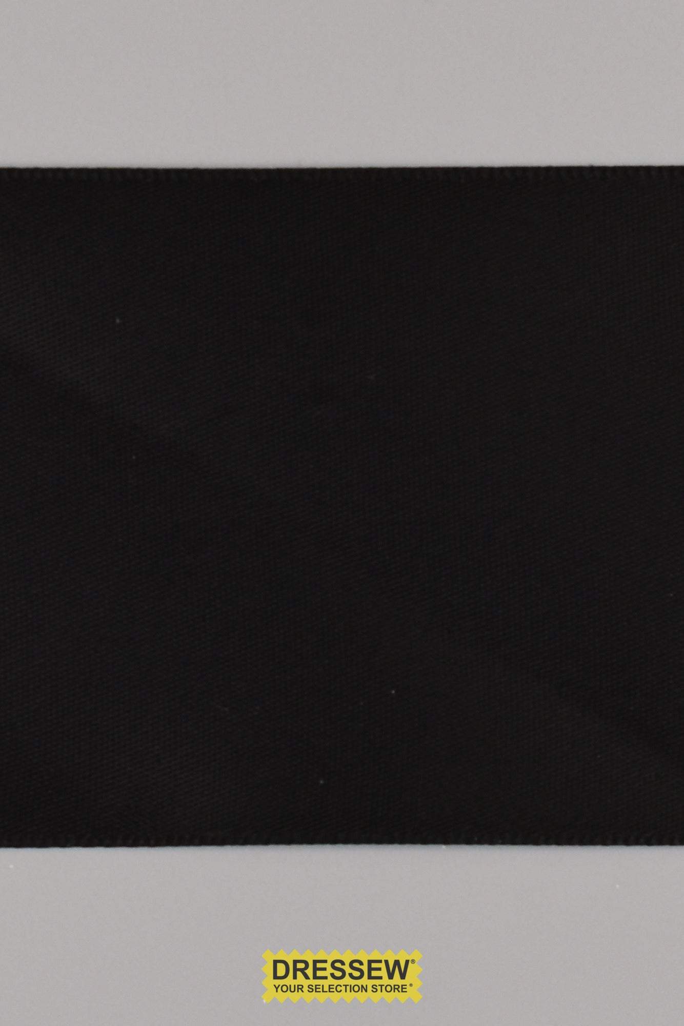 Single Face Satin Ribbon 57mm (2-1/4") Black