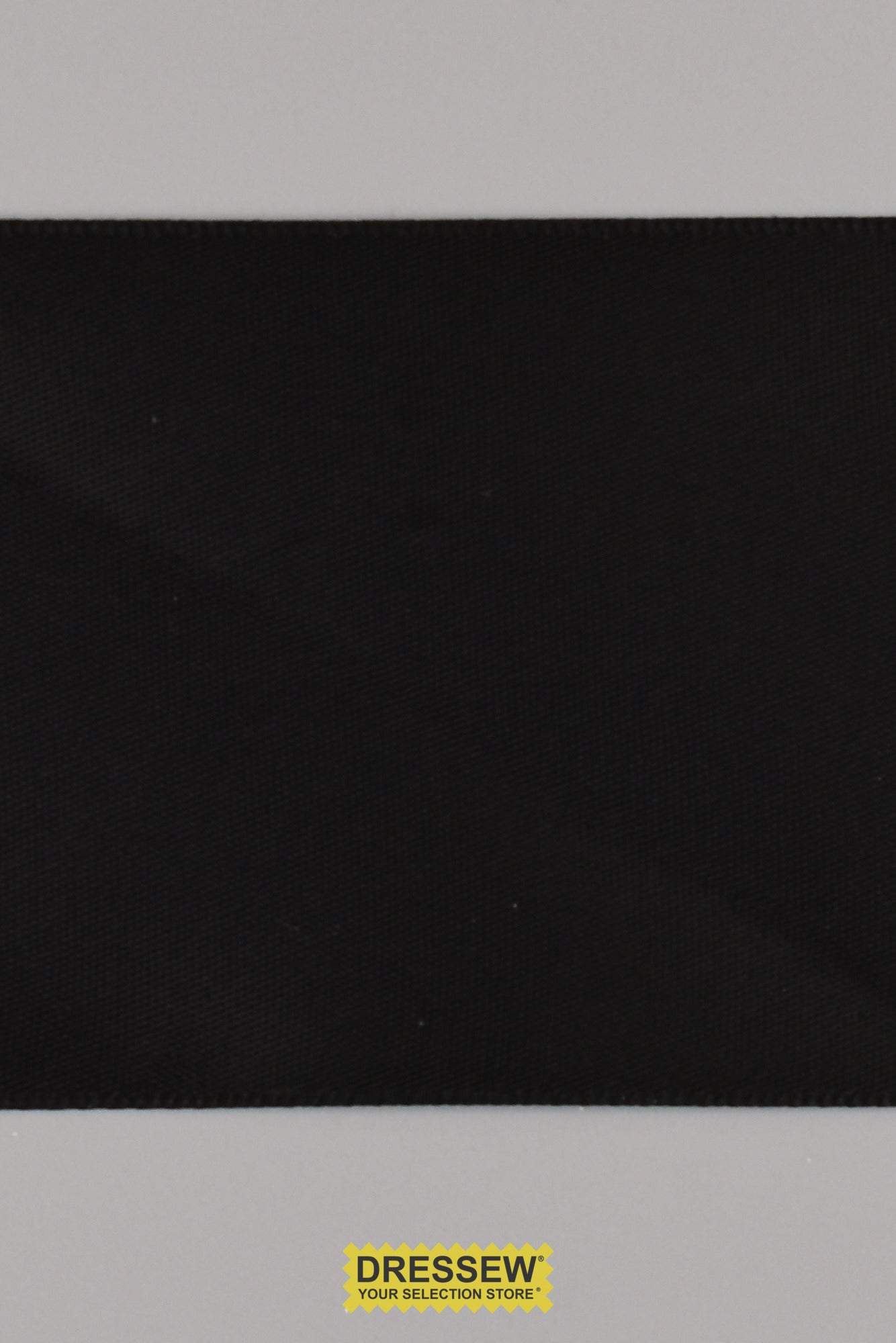 Single Face Satin Ribbon 57mm (2-1/4") Black