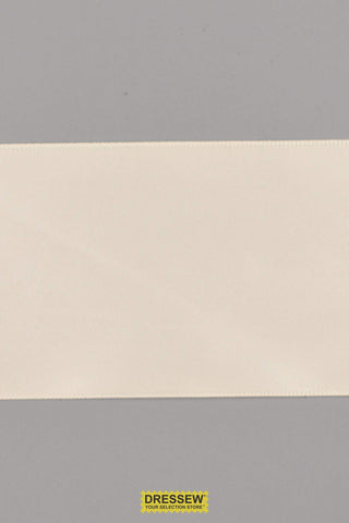 Single Face Satin Ribbon 57mm (2-1/4") Ivory