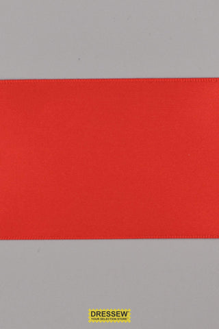 Single Face Satin Ribbon 57mm (2-1/4") Red