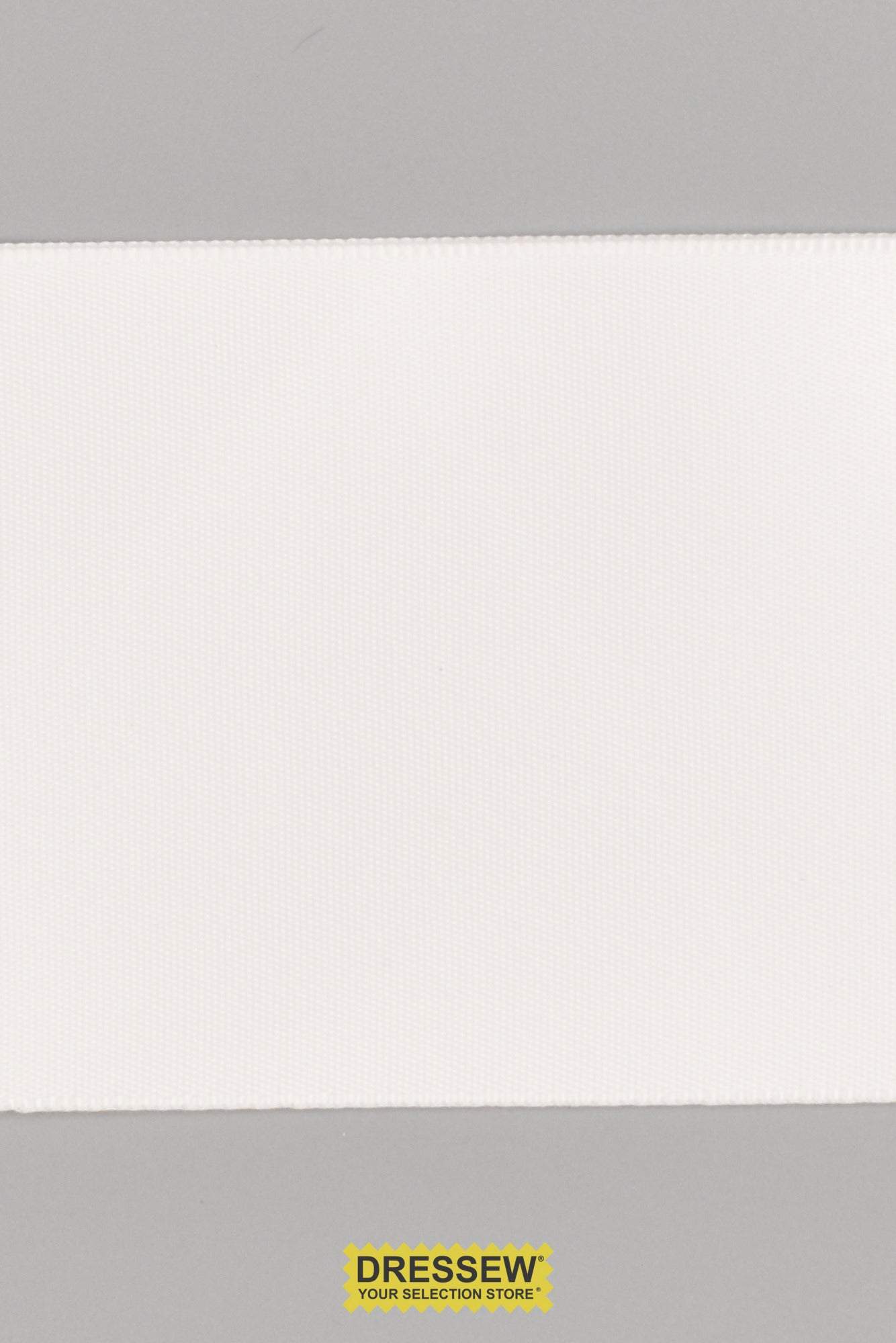 Single Face Satin Ribbon 57mm (2-1/4") White