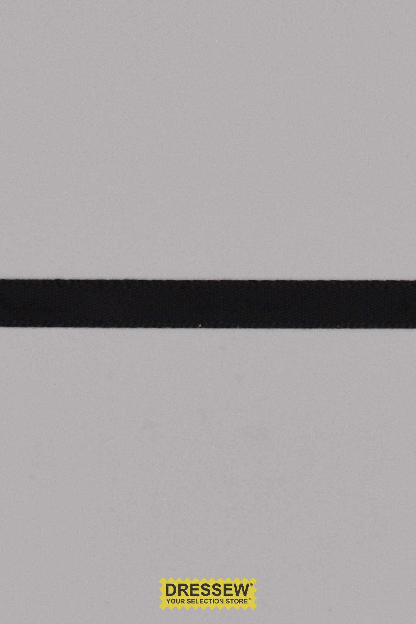 Single Face Satin Ribbon 6mm (1/4") Black