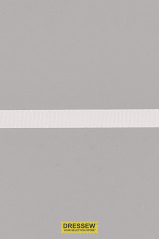 Single Face Satin Ribbon 6mm (1/4") White
