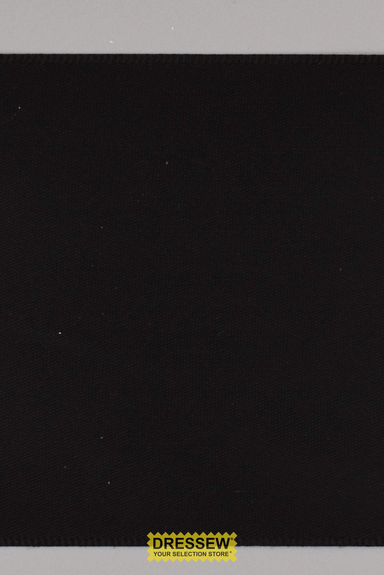 Single Face Satin Ribbon 75mm (3") Black