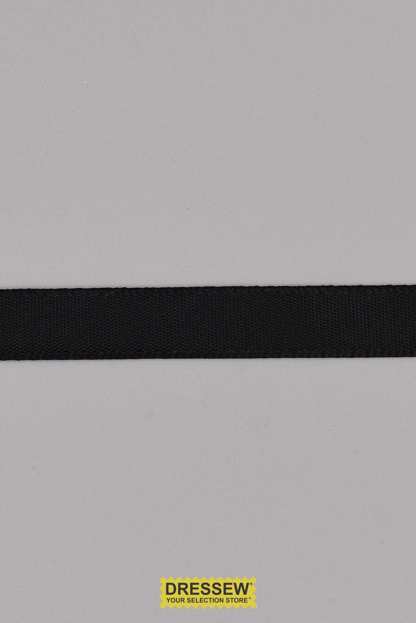 Single Face Satin Ribbon 9mm (3/8") Black
