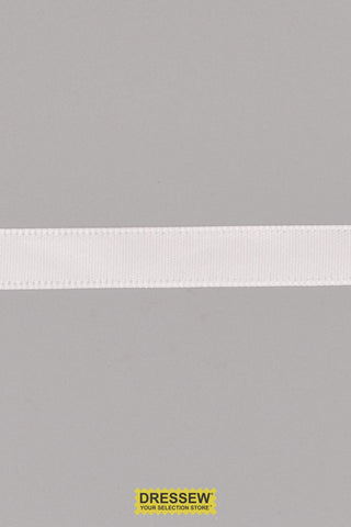 Single Face Satin Ribbon 9mm (3/8") White