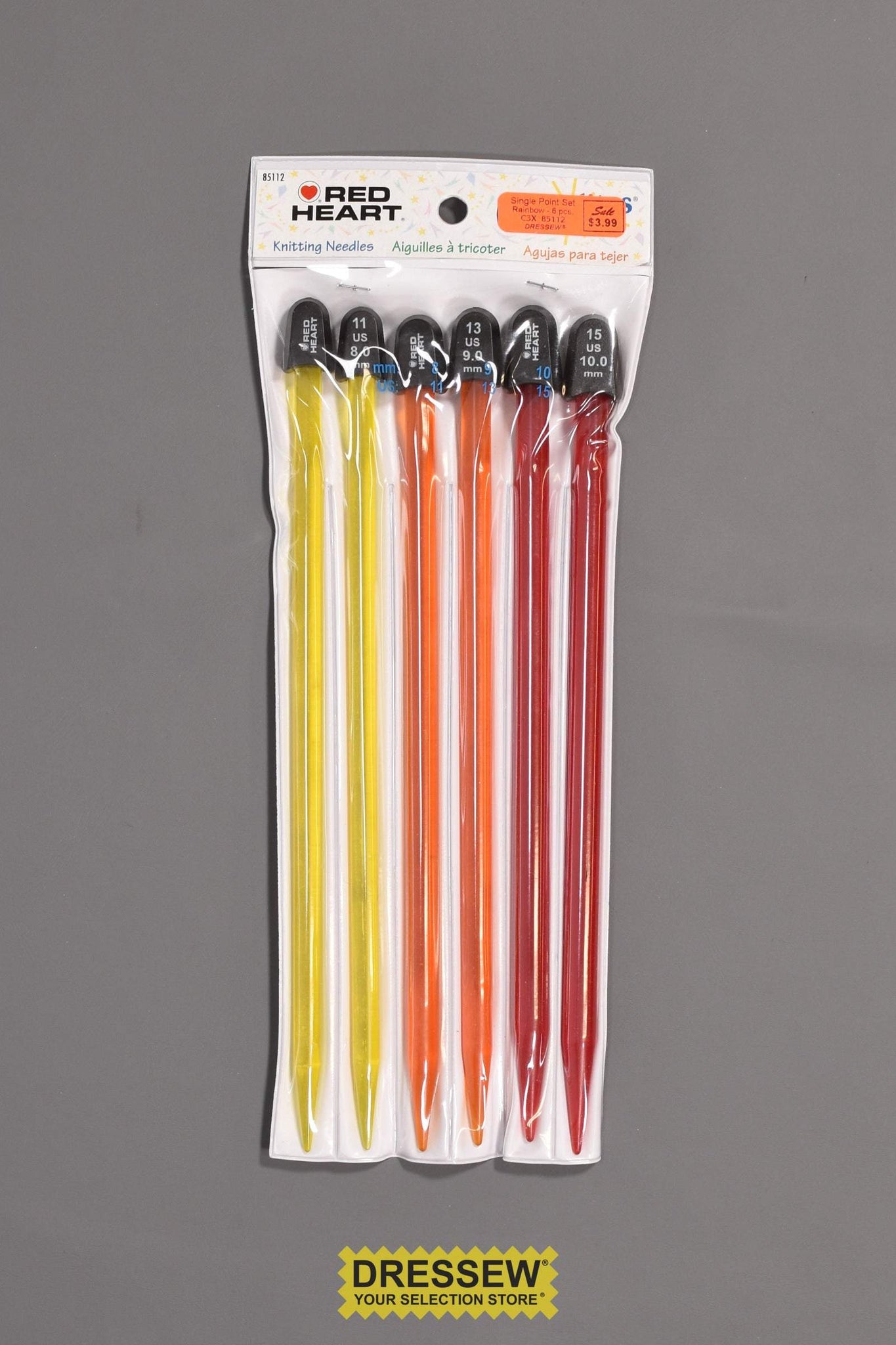 Single Point Knitting Needle Set Rainbow