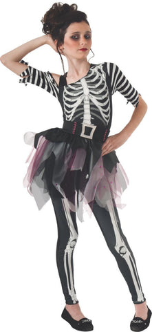 Skelee Ballerina Costume Child - Medium