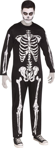 Skeleton Costume Adult Black / White