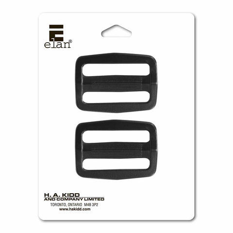 Slide Buckles 38mm (1-1/2") Black