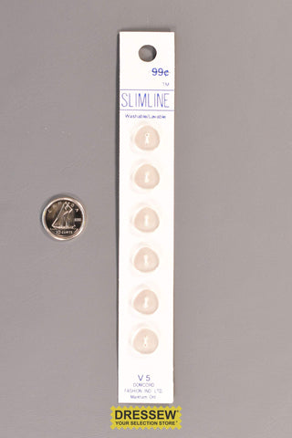 Slimline Button Card 11mm Crystal