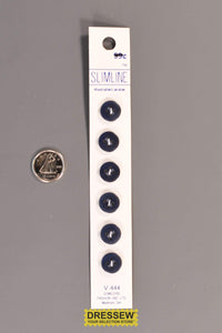 Slimline Button Card 11mm Dark Royal