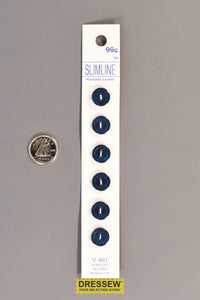 Slimline Button Card 11mm Pearl Royal