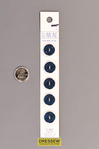 Slimline Button Card 14mm Pearl Royal
