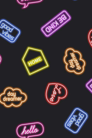 Small Things Neon Signs By Lewis & Irene Black / Glow-In-Dark