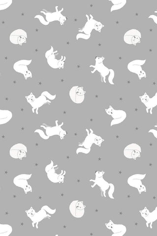 Small Things Polar Animals Arctic Fox by Lewis & Irene Pearl / Silver