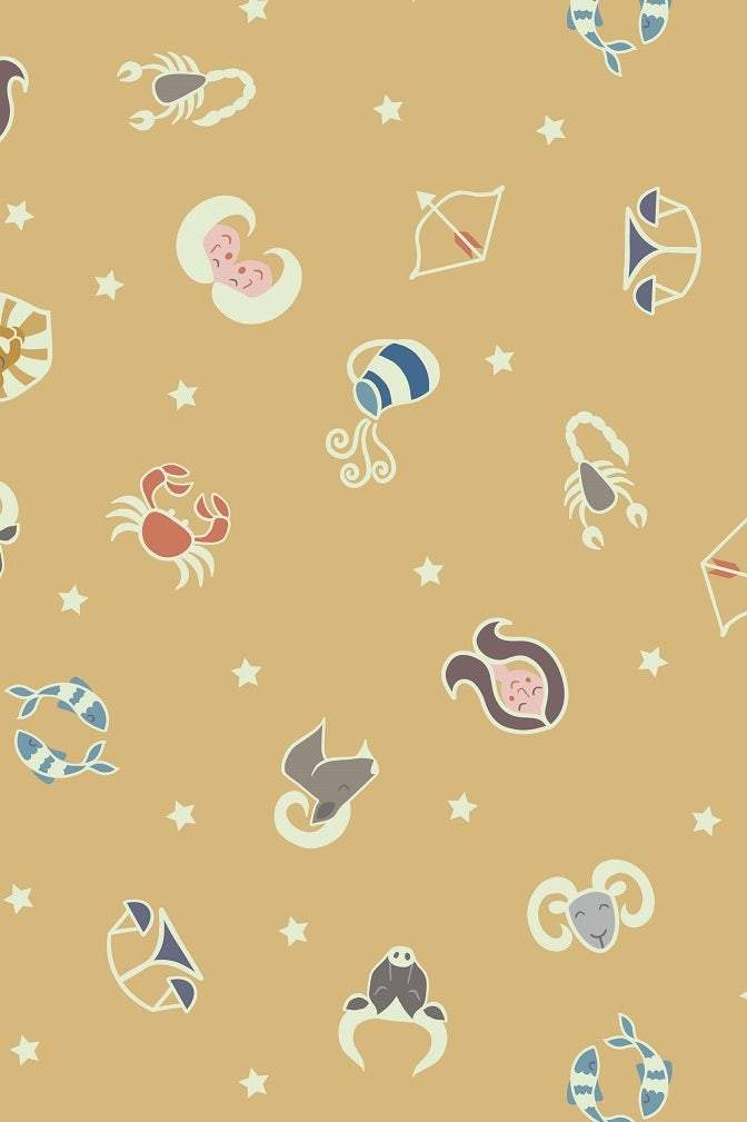 Small Things Star Signs By Lewis & Irene Mellow Ochre / Glow-In-Dark