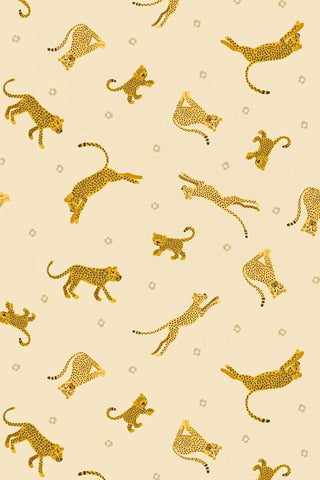 Small Things Wild Animals Leopards & Cheetahs By Lewis & Irene Light Yellow