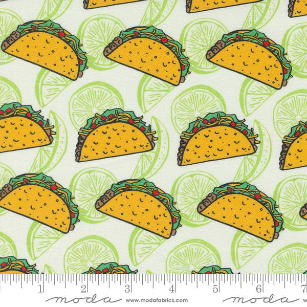 Snack Shack Feed Me Tacos And Tell Me I'm Pretty By Crystal Manning For Moda Cream