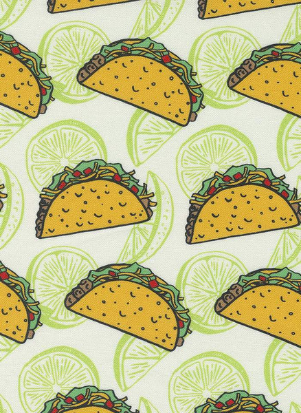 Snack Shack Feed Me Tacos And Tell Me I'm Pretty By Crystal Manning For Moda Cream