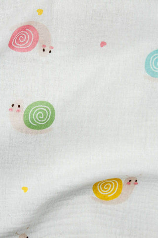 Snail Double Gauze Off White / Multi