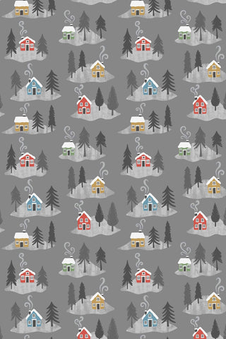 Snow Day Flannel Snow Day Houses By Lewis & Irene Grey