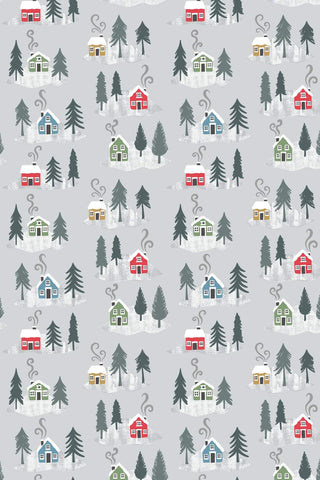 Snow Day Flannel Snow Day Houses By Lewis & Irene Silver