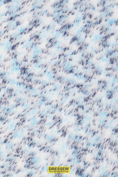 Snuggle Fleece Blue Mix / White