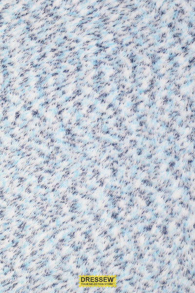 Snuggle Fleece Blue Mix / White