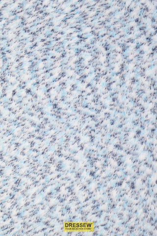 Snuggle Fleece Blue Mix / White
