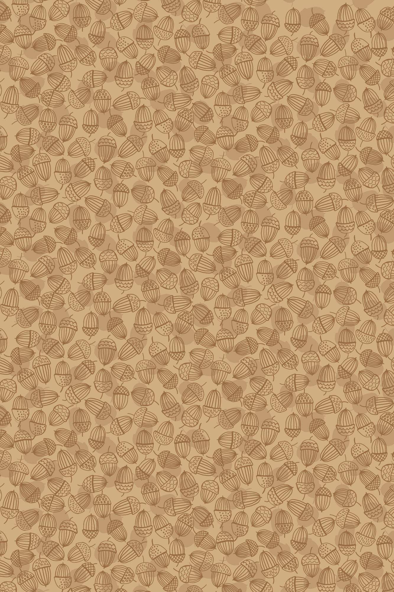 Snuggle Up Season Premium Flannel Acorns By Lewis & Irene Oak