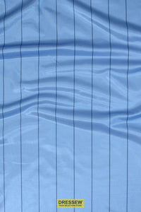 Soccer Pinstripe Light Blue / Navy