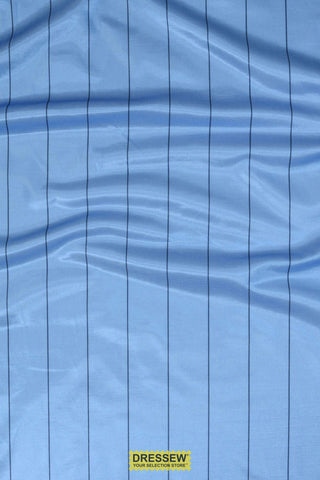 Soccer Pinstripe Light Blue / Navy