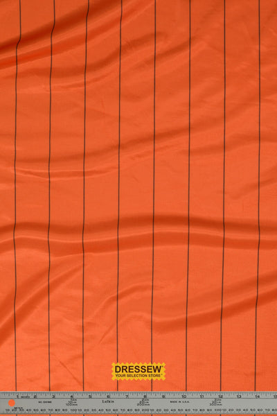 Soccer Pinstripe Orange / Black