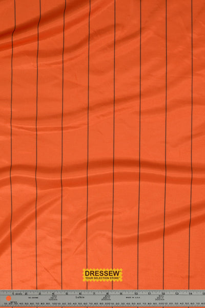 Soccer Pinstripe Orange / Black